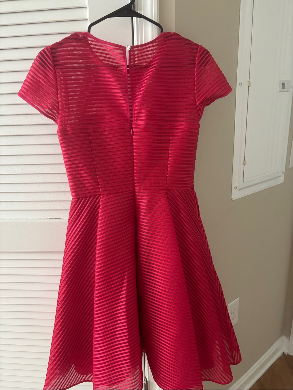 Ted Baker Illusion Stripe Fit & Flare Dress NWOT Sz 2 - Picture 3 of 5
